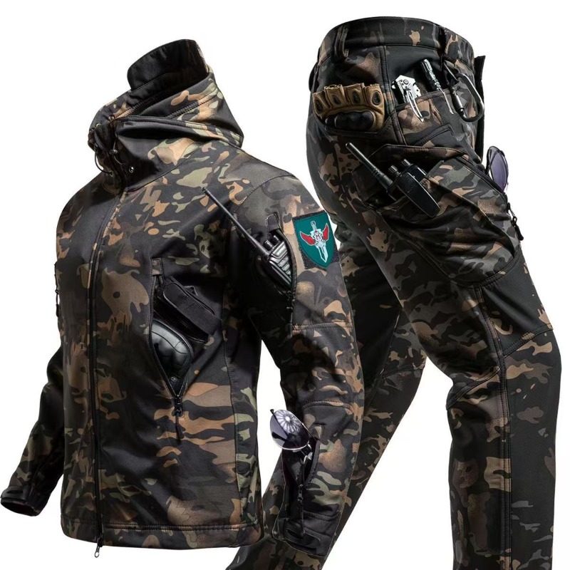 Soft Shell Camouflage Jacket M - Outdoor Hunting Hoodie review and price