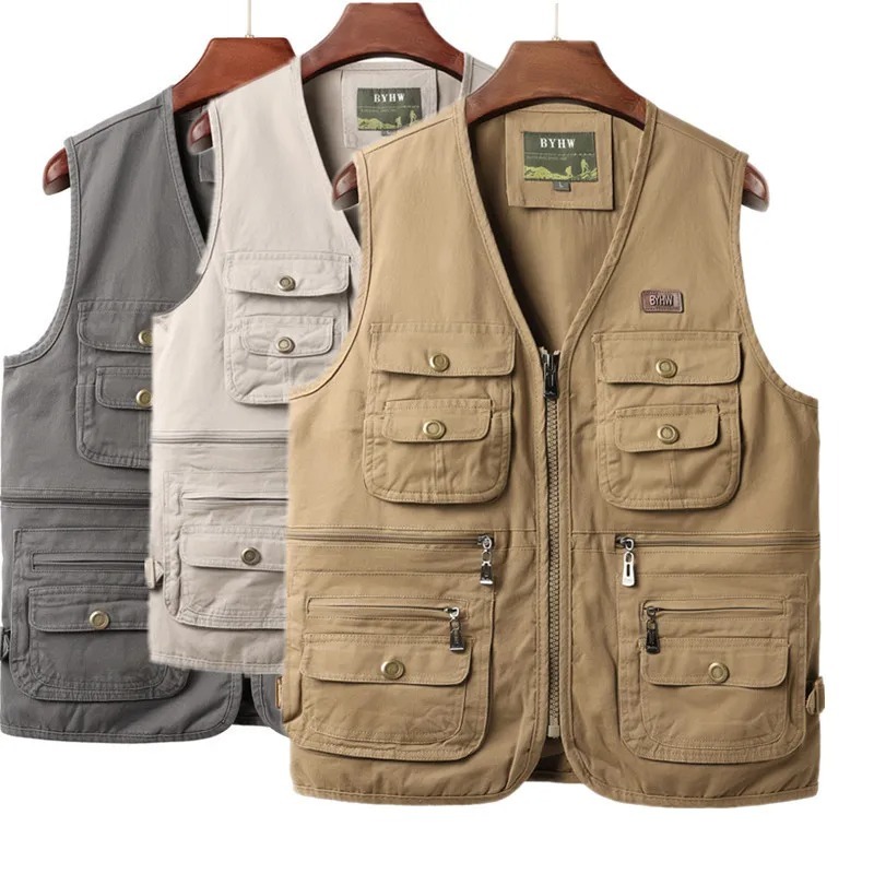 Men's Vest Multi Pocket Sleeve - Safari Outdoor Hunting Jackets review and price