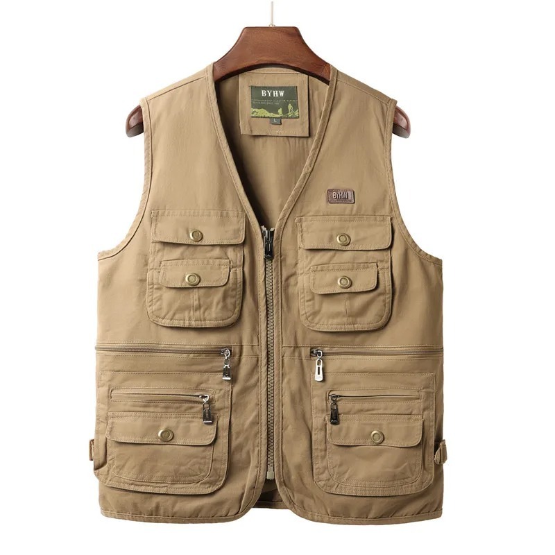 Men's Vest Multi Pocket Sleeve - Safari Outdoor Hunting Jackets review and price