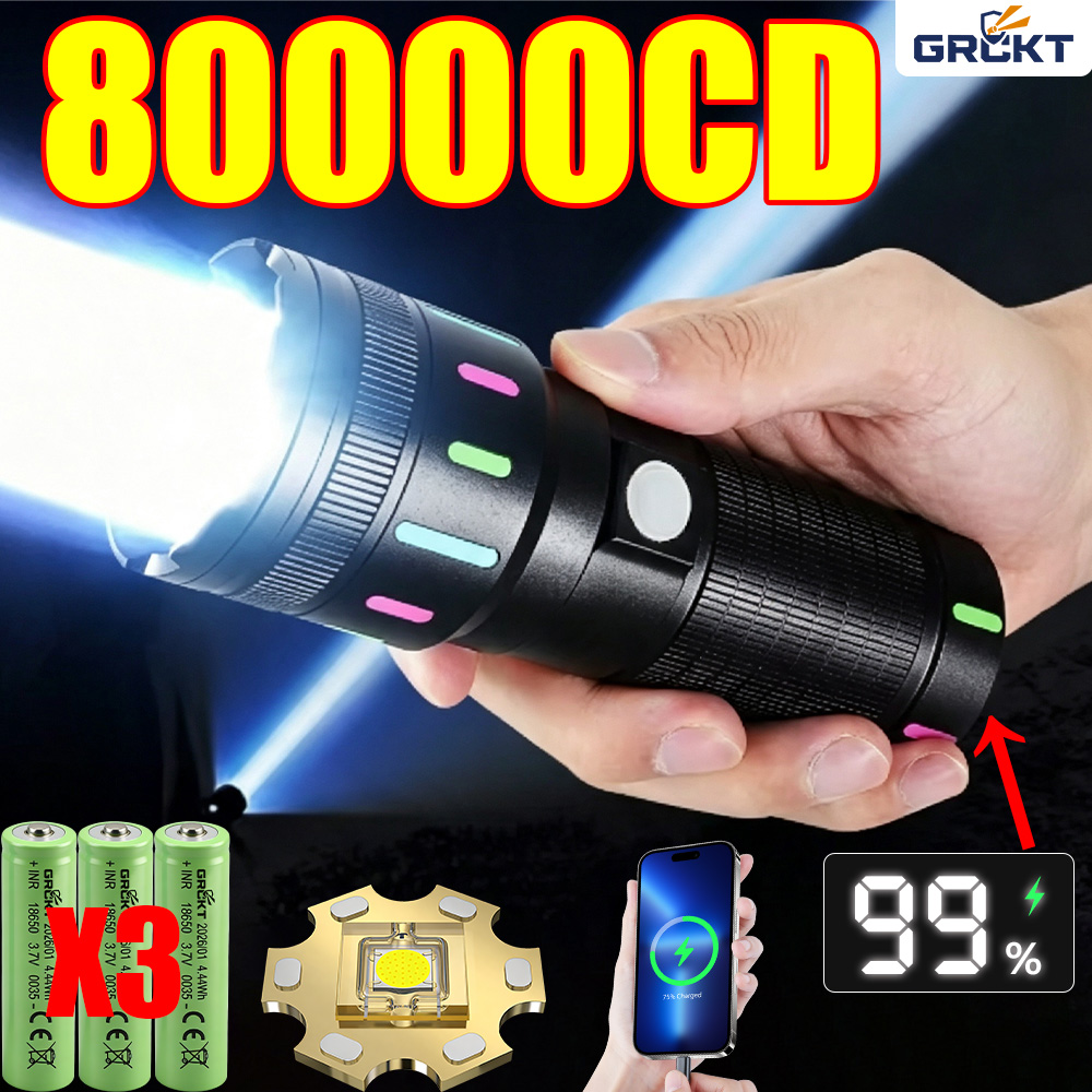 80000CD Most Powerful LED Flas - Hunting Fishing Outdoor review and price