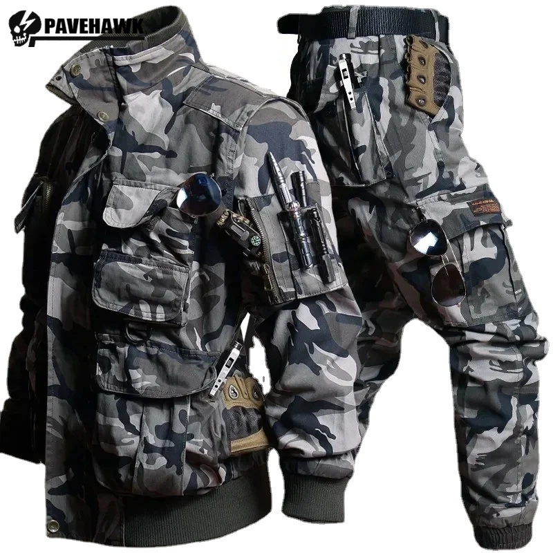 Mens Camouflage Set Multi Pock - Safari Outdoor Hunting Jackets review and price