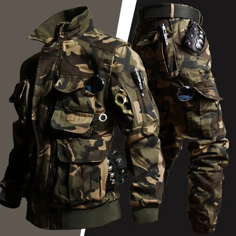 Mens Camouflage Set Multi Pock - Safari Outdoor Hunting Jackets review and price