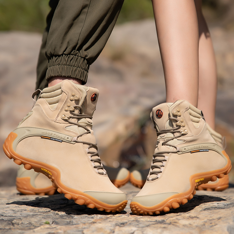 Cow Leather Men Winter Hiking  - Outdoor Hunting Fabric review and price