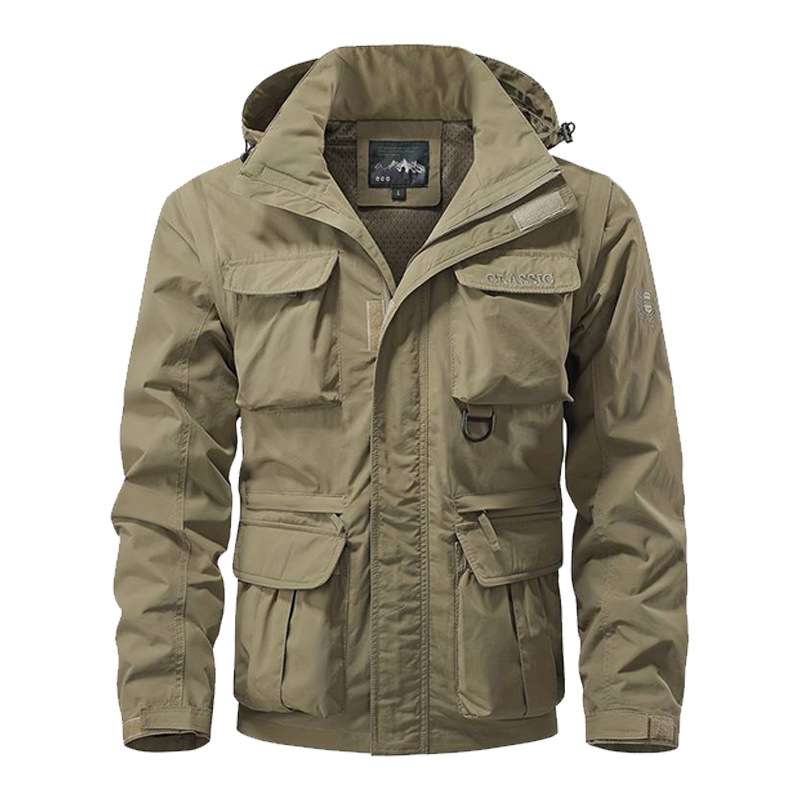 Detachable sleeve windproof ho - Safari Outdoor Hunting Jackets review and price