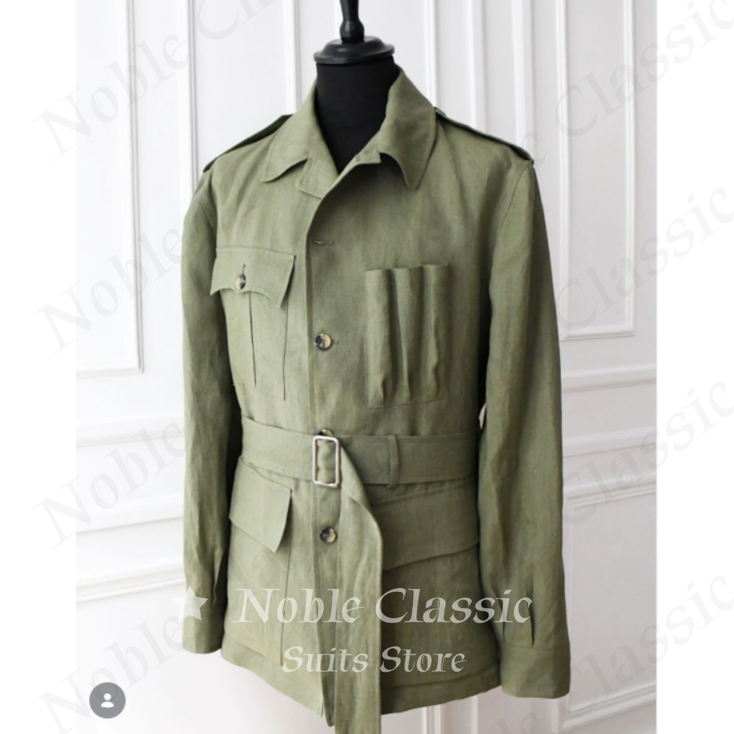Men Linen Safari Jacket Vintag - Safari Outdoor Hunting Jackets review and price